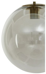 Lustră în culoarea bronz cu abajur din sticlă ø 30 cm Medina – Light &amp; Living