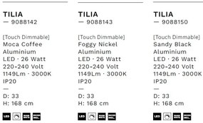 Lampadar LED design minimalist TILIA negru
