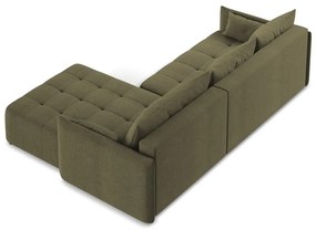 Colțar kaki extensibil/cu spațiu de depozitare (cu colț pe partea dreaptă/cu șezlong) Moku – Makamii