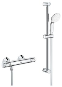 Baterie dus termostatata Grohe Grohtherm 500 crom lucios cu set de dus