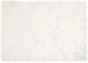 vidaXL Covor din Lână Faux Tafalla Alb 240 x 340 cm Poliester