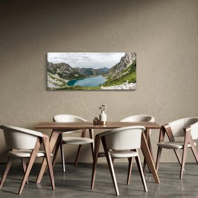 Tablou cu lac în munți (120x50 cm)
