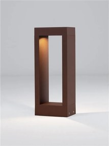 Stalp exterior LED 2700K IP65 DOLIX corten, H-30cm