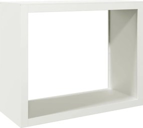 vidaXL Rastel pentru lemne de foc, alb, 100x40x80 cm, oțel