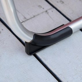 Outsunny șezlong pliabil de grădină cu pernă pentru cap, șezlong cu spătar reglabil în 4 trepte, pat de camping, suport până la 120 kg, pentru exterior/park/grădină, roșu | Aosom Romania