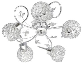 Lustră aplicată SOPHIA 5xE27/15W/230V crom lucios/transparent