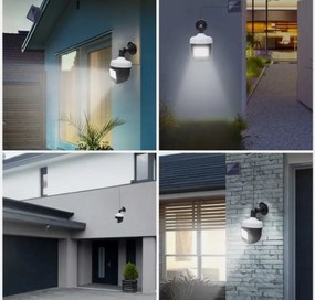 Lampa Solara Tip Camera Rotativa 360 Grade cu Panou Separata si Senzor de Miscare