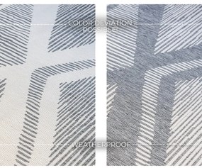 Covor de exterior gri/crem 80x150 cm Gemini – Elle Decoration