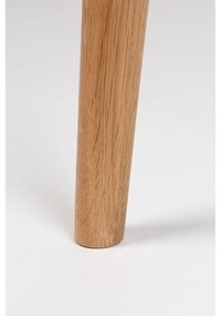 Masă de dining rotundă cu blat cu aspect de lemn de stejar ø 120 cm Fabio – White Label