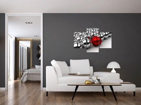 Tablou cu bile lucioase (90x60 cm)