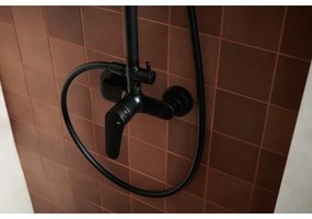 Set de duș cu baterie KFA Armatura 5556-910-81 OTAVA alamă/negru mat