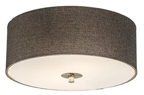 Plafonieră rustică bej 30 cm - Drum Jute