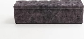 Bancheta dormitor tapitata Extravagancia, gri antic