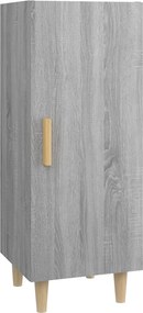 vidaXL Servantă, gri sonoma, 34,5x34x90 cm, lemn compozit