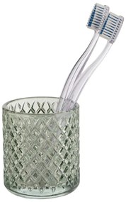Suport pentru periuța de dinți verde mentă din sticlă Atessa – Wenko