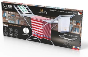 Uscator de rufe electric Adler AD 7821, 220W, 18 elemente, IP22, Alb