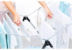 Uscător de rufe Brabantia 90300182, În formă de T, 20 m, Rezistent la coroziune, Aripi reglabile, Suport de uscare, Alb