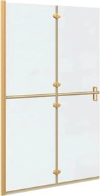 vidaXL Perete de duș Walk-In Auriu 120 x 6,5 x 190 cm