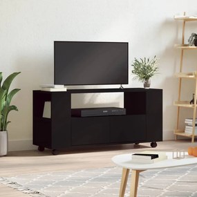 Comoda TV, negru, 102x34,5x43 cm, lemn prelucrat