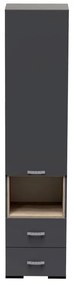 Dulap soldat Toscana Pako World Antracit 50x42x222.5 cm