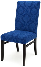 Set 6 huse elastice pentru scaune, model Jacquard Albastru