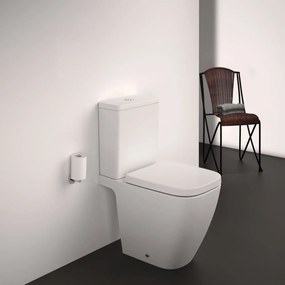 Vas wc stativ rimless plus Ideal Standard i.life S alb lucios cu rezervor si capac inclus