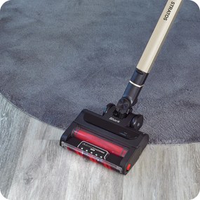 Aspirator vertical Shark Stratos True Pet Flexology IZ400EUT, 309W, 0.7L, 60 min autonomie, Clean Sense IQ, Pet Pro, LED, Powerfins, Gri inchis/Crem