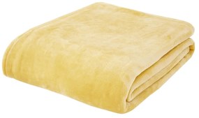 Pătură galbenă din micropluș/cocolino 130x170 cm Raschel Velvet – Catherine Lansfield