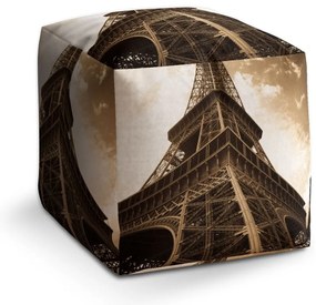 Taburet Cube Eiffel Tower 6, bej