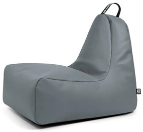 Fotoliu bean bag gri cu tapițerie din imitație de piele Chill XL – So Soft?