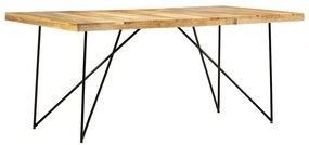 vidaXL Masă de bucătărie, 180 x 90 x 76 cm, lemn masiv de mango