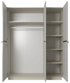 Dulap Nicole 150 cm - cașmir / mânere aurii