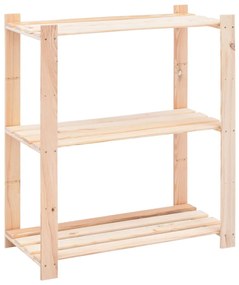 vidaXL Raft depozitare 3 niveluri, 80x38x90cm, lemn masiv pin, 150kg