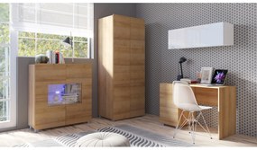 Camera de studenți Calabria C14 (Alb + Stejar auriu) (fără iluminat). 1051648