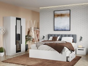 Set mobila dormitor 4 piese Alb Nude C08