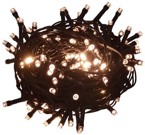 Brad de Craciun artificial cu LED-uriramuri groase alb 210 cm 1, Alb, 210 cm