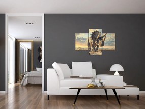 Tablou - Triceratops (90x60 cm)