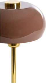 Veioză maro cu abajur din metal (înălțime 34 cm) Surin – Light &amp; Living