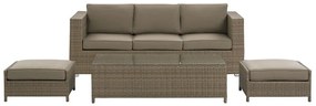 Set pentru grădină BELLEN (maro) (pentru 3 persoane). 1022983