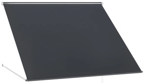 Outsunny Copertină cu Braț Pliabil, cu Deschidere Manuală, Copertină Basculantă cu Protecție UV30+, 150x120 cm, Gri Închis | Aosom Romania