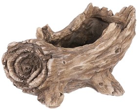 Recipient pentru flori Trunchi de copac, 11 x 21 x 11 cm, poliresină