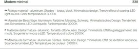 Lustra LED, pendul design modern Glint alama 63x78cm