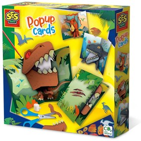 Set creativ - Carduri pop-up dinozauri