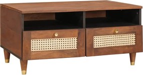 vidaXL Masă de cafea cu sertar 80 x 54 x 40 cm Lemn de mango solid