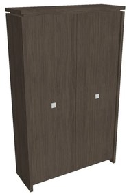 Dulap înalt pentru haine Verno 128 x 46 x 210 cm, stejar antracit