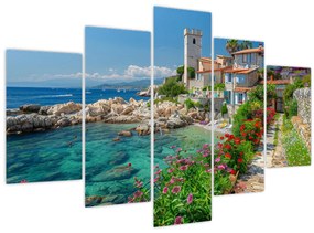 Tablou - Sat pitoresc de coastă (150x105 cm)