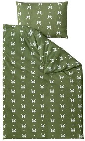 Lenjerie din microflanel WHITE BOW verde Dimensiune lenjerie de pat: 70 x 90 cm | 140 x 200 cm