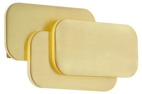 Lampă de perete modernă alamă incl. LED cu 3 trepte de intensitate luminoasă - Dias