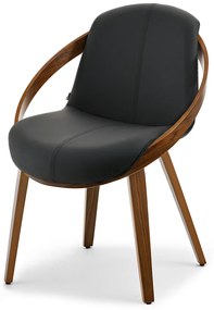 Scaun Lila K (negru + nuc). 1111105