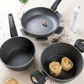 Tigaie Florina Lava Stone MG, 30 cm, gri, diam. 30 cm